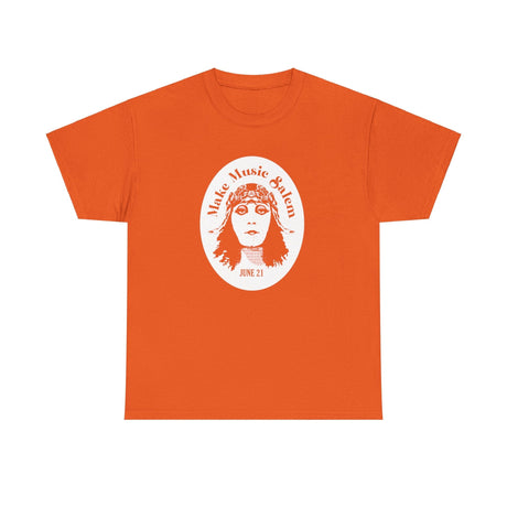 Make Music Day Salem Elsinore Girl White Logo T-Shirt T-Shirt Printify - RiverCity Rockstar Academy Music Store, Salem Keizer Oregon