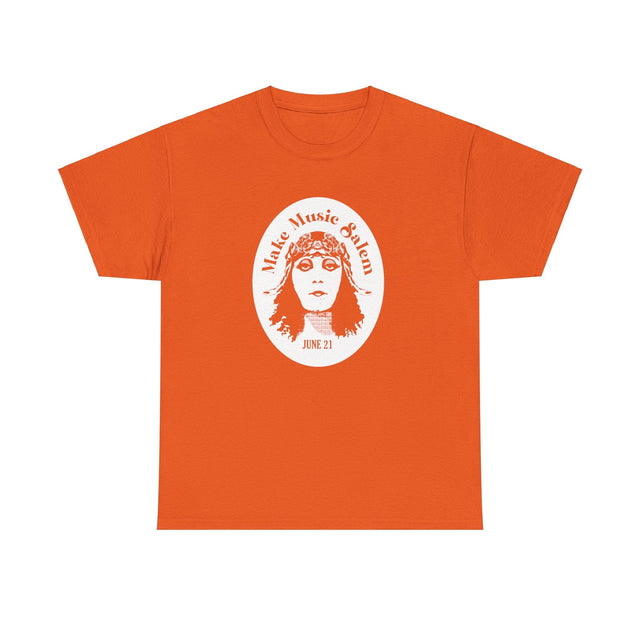 Make Music Day Salem Elsinore Girl White Logo T-Shirt T-Shirt Printify - RiverCity Rockstar Academy Music Store, Salem Keizer Oregon