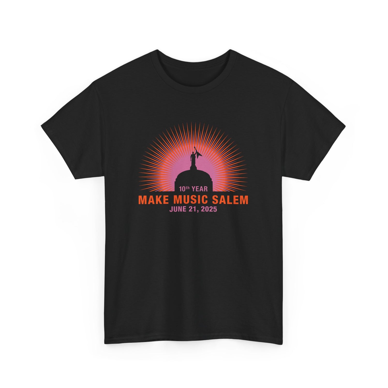 Make Music Day Salem Capital Sunset T-Shirt T-Shirt Printify - RiverCity Rockstar Academy Music Store, Salem Keizer Oregon