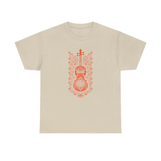 Make Music Salem Floral Violin T-Shirt T-Shirt Printify - RiverCity Rockstar Academy Music Store, Salem Keizer Oregon