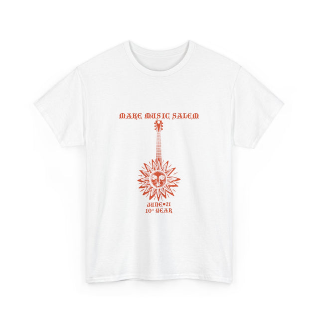 Make Music Day Salem Sun Guitar Orange Logo T-Shirt T-Shirt Printify - RiverCity Rockstar Academy Music Store, Salem Keizer Oregon
