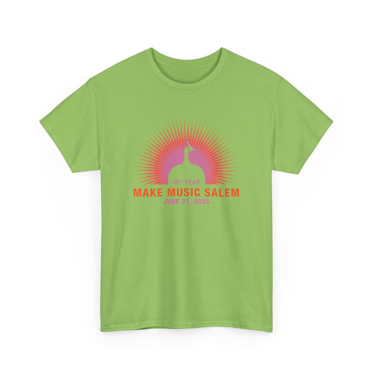 Make Music Day Salem Capital Sunset T-Shirt T-Shirt Printify - RiverCity Rockstar Academy Music Store, Salem Keizer Oregon