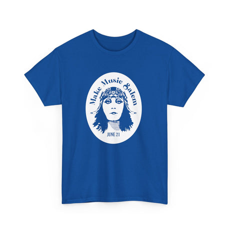 Make Music Day Salem Elsinore Girl White Logo T-Shirt T-Shirt Printify - RiverCity Rockstar Academy Music Store, Salem Keizer Oregon