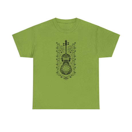 Make Music Day Salem Floral Violin Black Logo T-Shirt T-Shirt Printify - RiverCity Rockstar Academy Music Store, Salem Keizer Oregon