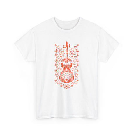 Make Music Salem Floral Violin T-Shirt T-Shirt Printify - RiverCity Rockstar Academy Music Store, Salem Keizer Oregon