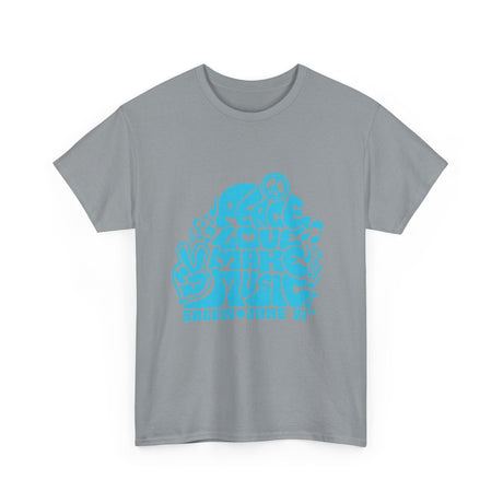 Make Music Day Salem Peace Love Blue Logo T-Shirt T-Shirt Printify - RiverCity Rockstar Academy Music Store, Salem Keizer Oregon