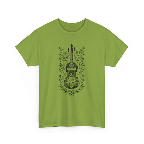 Make Music Day Salem Floral Violin Black Logo T-Shirt T-Shirt Printify - RiverCity Rockstar Academy Music Store, Salem Keizer Oregon