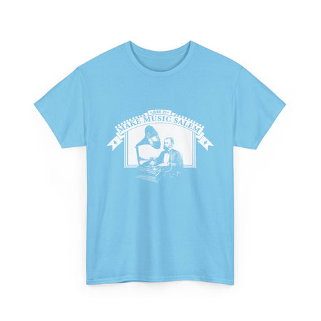 Make Music Day Salem Turntable White Logo T-Shirt T-Shirt Printify - RiverCity Rockstar Academy Music Store, Salem Keizer Oregon