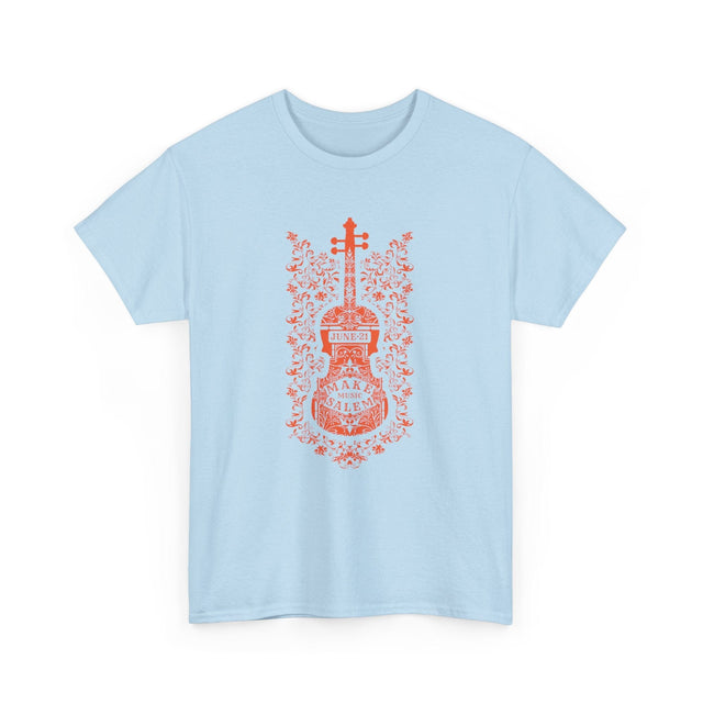 Make Music Salem Floral Violin T-Shirt T-Shirt Printify - RiverCity Rockstar Academy Music Store, Salem Keizer Oregon