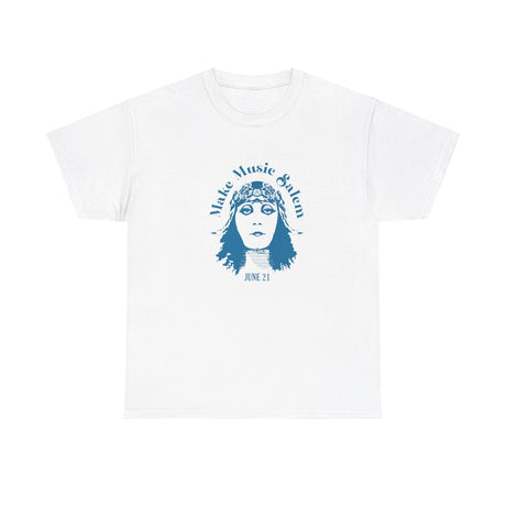 Make Music Day Salem Elsinore Girl Blue Logo T-Shirt T-Shirt Printify - RiverCity Rockstar Academy Music Store, Salem Keizer Oregon