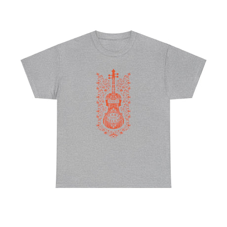 Make Music Salem Floral Violin T-Shirt T-Shirt Printify - RiverCity Rockstar Academy Music Store, Salem Keizer Oregon
