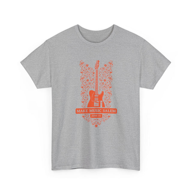 Make Music Salem Floral Guitar T-Shirt (POS) Apparel RiverCity Music Store - RiverCity Rockstar Academy Music Store, Salem Keizer Oregon
