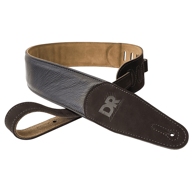 DR Butter-Soft Brown Padded Guitar or Bass Strap Straps DR Strings - RiverCity Rockstar Academy Music Store, Salem Keizer Oregon