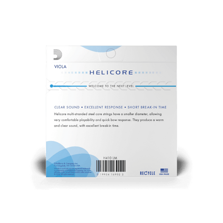D'Addario Helicore Viola String Set, Long Scale, Medium Tension Viola Strings D'Addario - RiverCity Rockstar Academy Music Store, Salem Keizer Oregon
