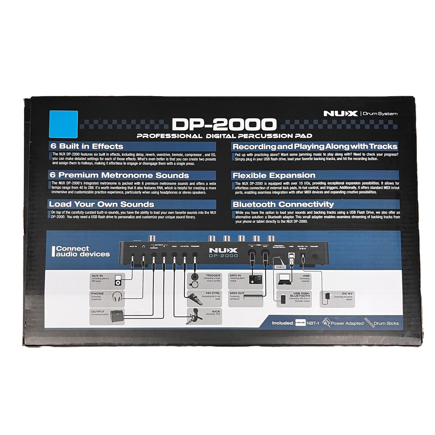 NU-X DP-2000 Percussion Pad Drums NU-X - RiverCity Rockstar Academy Music Store, Salem Keizer Oregon