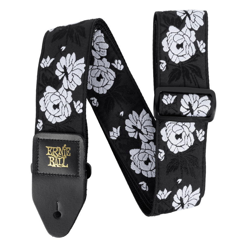 Ernie Ball Classic Jacquard Guitar Strap/Bass Strap - Vanilla Rose Straps Ernie Ball - RiverCity Rockstar Academy Music Store, Salem Keizer Oregon