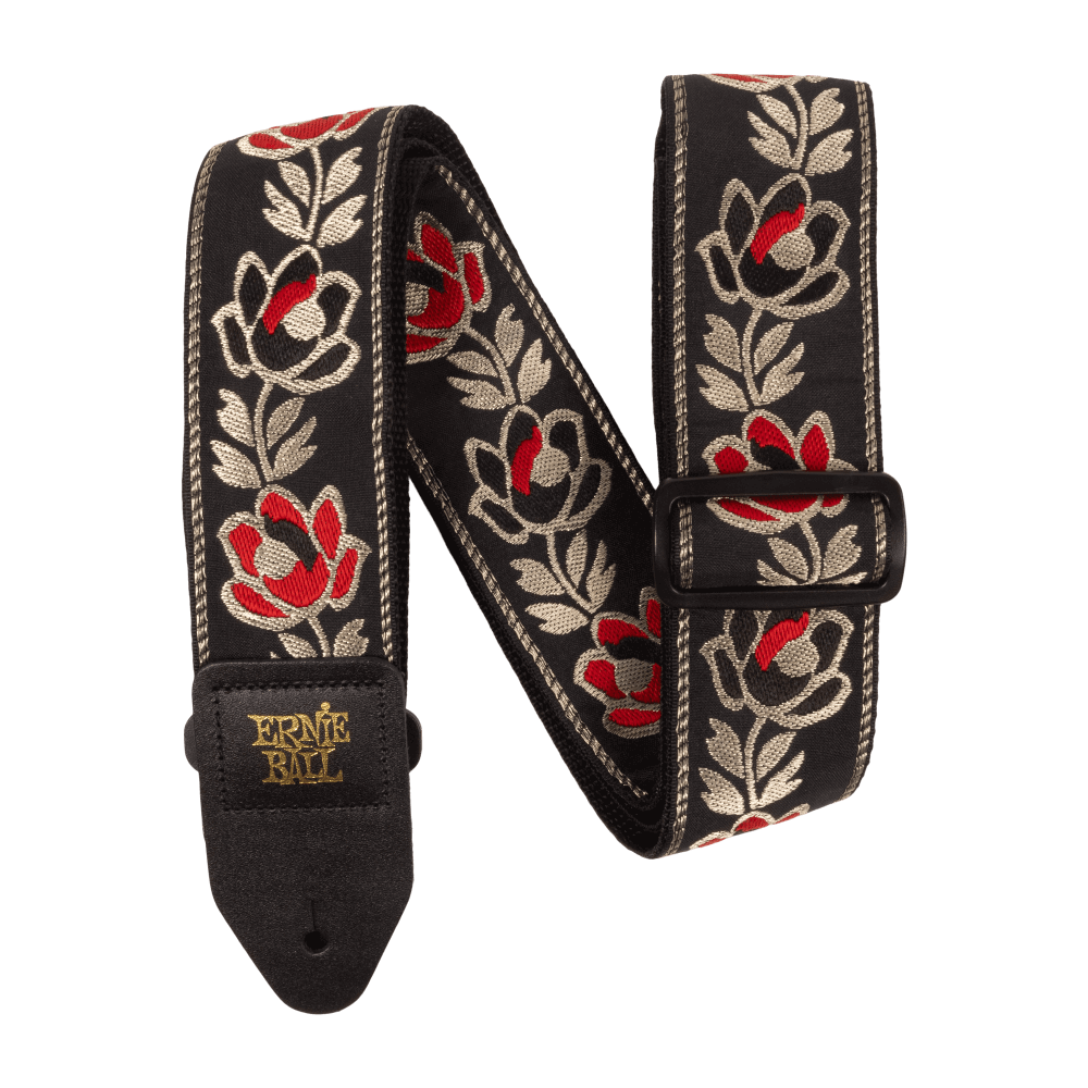 Ernie Ball Classic Jacquard Guitar Strap/Bass Strap - Noble Rose Straps Ernie Ball - RiverCity Rockstar Academy Music Store, Salem Keizer Oregon
