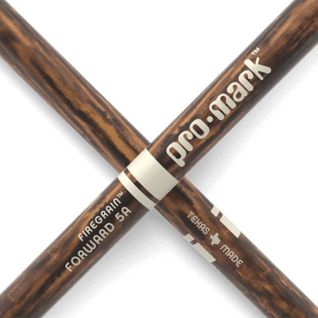 ProMark Classic Forward 5A FireGrain Hickory Drumstick, Oval Wood Tip