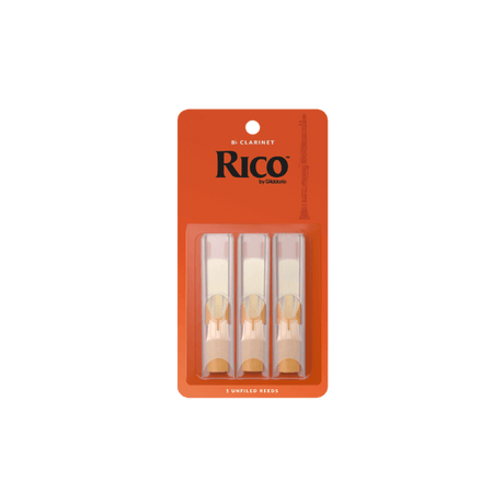 Rico by D'Addario Bb Clarinet Reeds, Strength 3.0, 3-pack Brass/Woodwind Accesories D'Addario - RiverCity Rockstar Academy Music Store, Salem Keizer Oregon