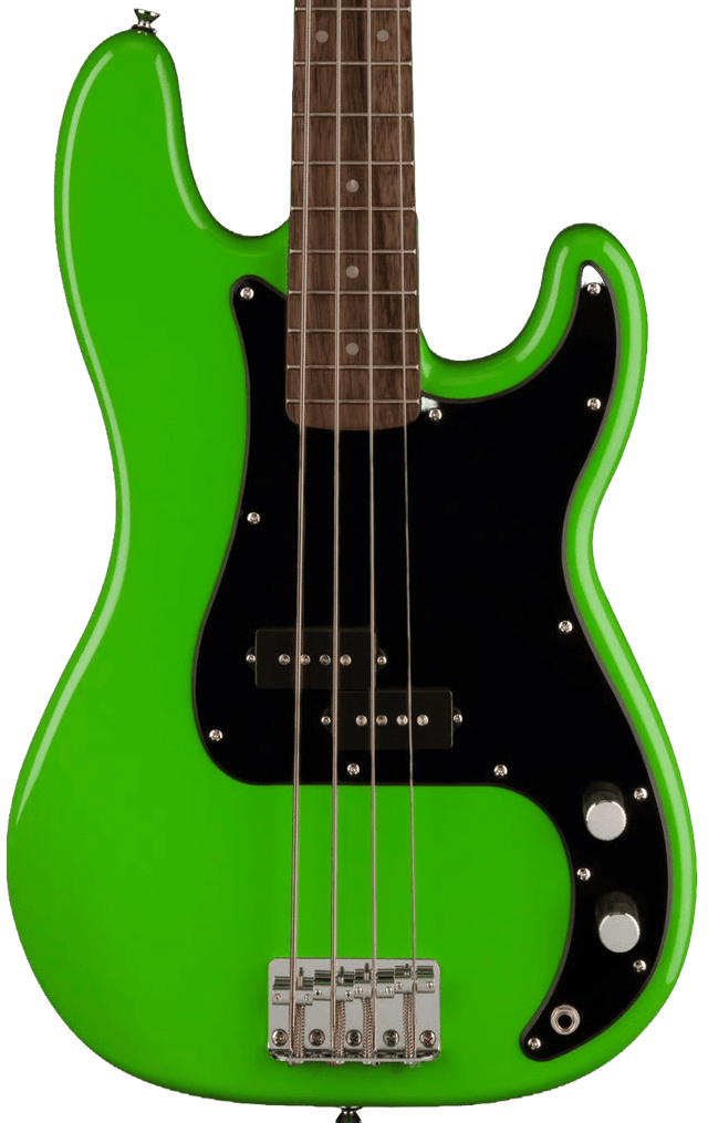 Used Squier Limited Edition Sonic Precision Bass Guitar Lime Green Bass Guitars Squier - RiverCity Rockstar Academy Music Store, Salem Keizer Oregon