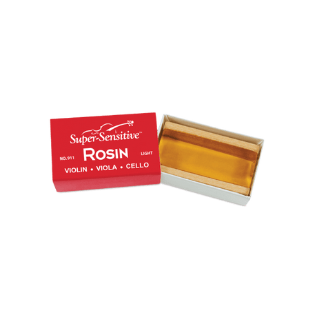 a box of super sensitive light rosin for violins viola and cello