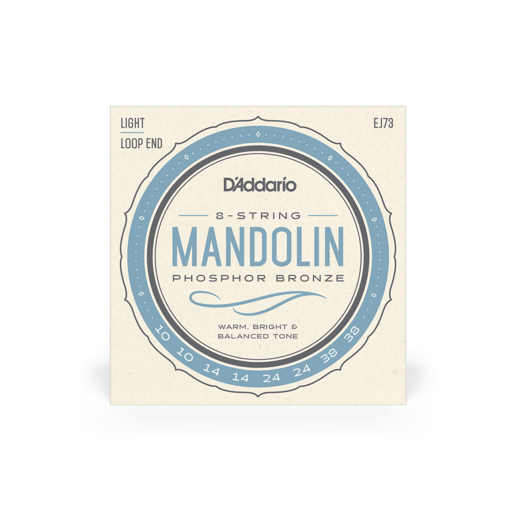 D'Addario EJ73 Mandolin Strings Light Gauge Phosphor Bronze Banjo-Mandolin-Folk Strings D'Addario - RiverCity Rockstar Academy Music Store, Salem Keizer Oregon
