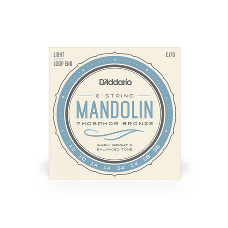 D'Addario EJ73 Mandolin Strings Light Gauge Phosphor Bronze Banjo-Mandolin-Folk Strings D'Addario - RiverCity Rockstar Academy Music Store, Salem Keizer Oregon