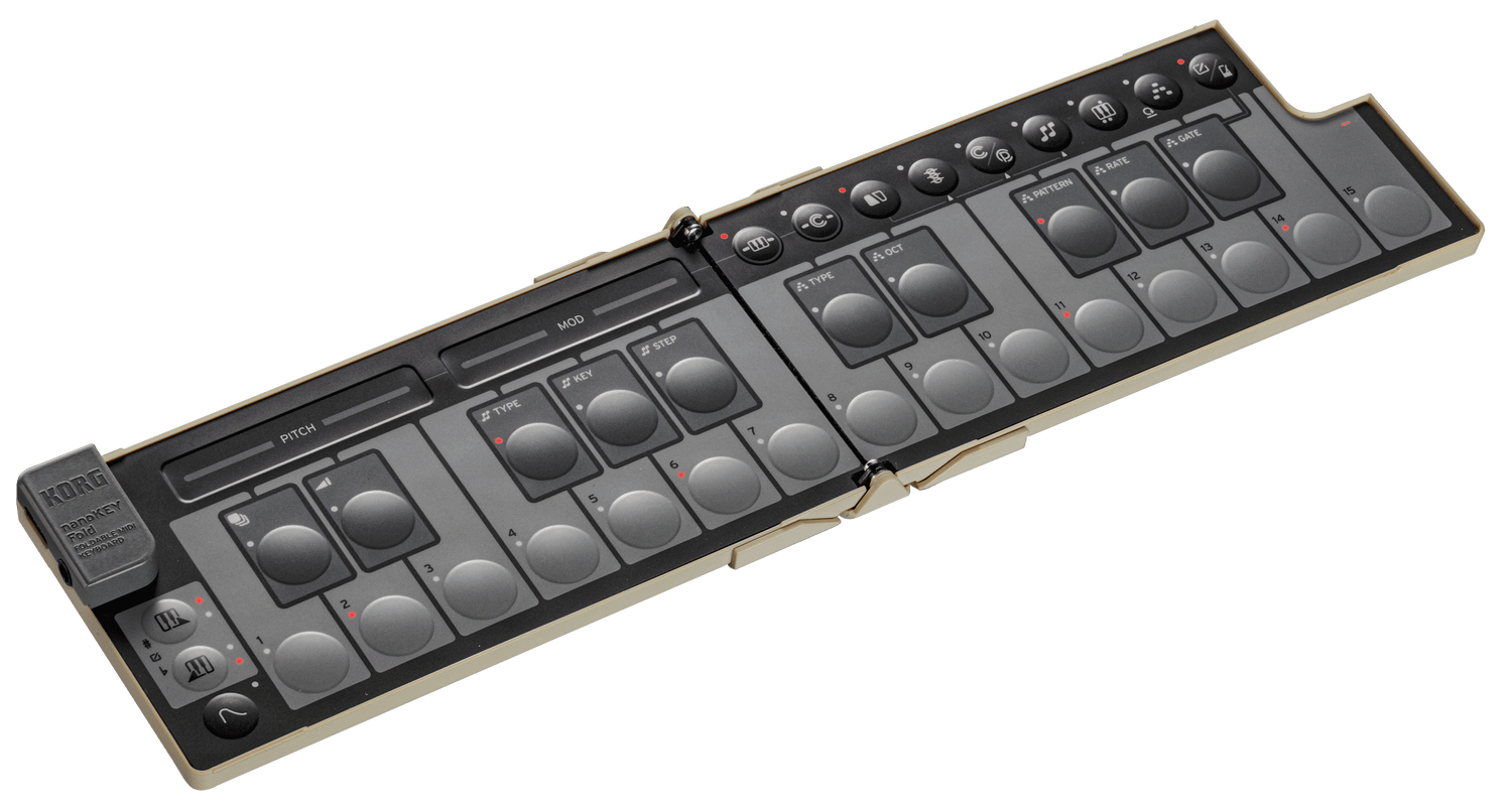 Korg nanoKEY Fold MIDI Keyboard Pianos/Keyboards KORG USA - RiverCity Rockstar Academy Music Store, Salem Keizer Oregon