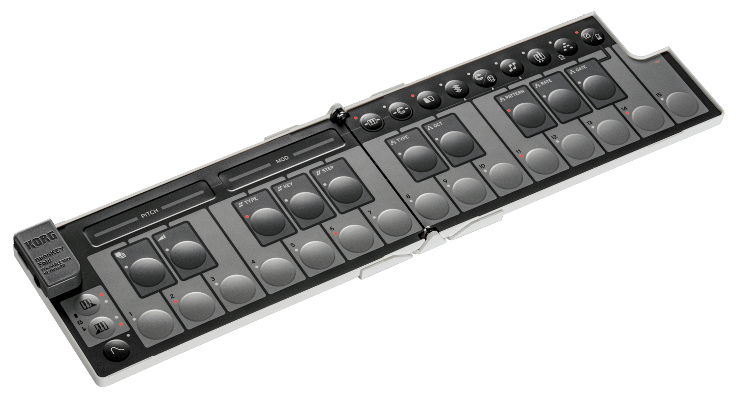 Korg nanoKEY Fold MIDI Keyboard Pianos/Keyboards KORG USA - RiverCity Rockstar Academy Music Store, Salem Keizer Oregon