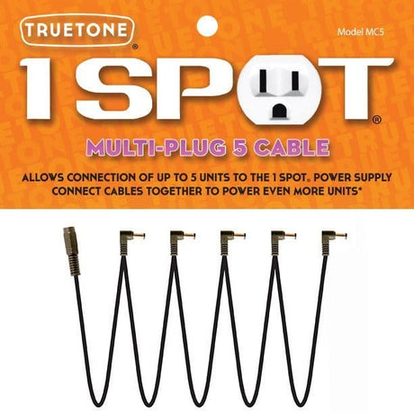 1 Spot Multi-Plug 5 Cable Cables TrueTone - RiverCity Rockstar Academy Music Store, Salem Keizer Oregon