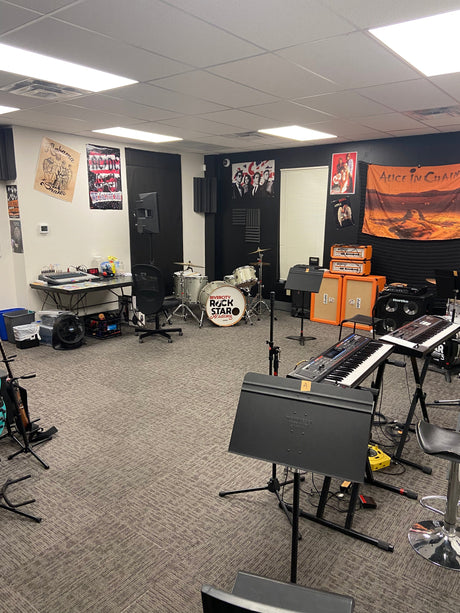Music Studio Rental - Fridays | Band Practice Space Salem Keizer Studio Rentals RiverCity Music Store - RiverCity Rockstar Academy Music Store, Salem Keizer Oregon