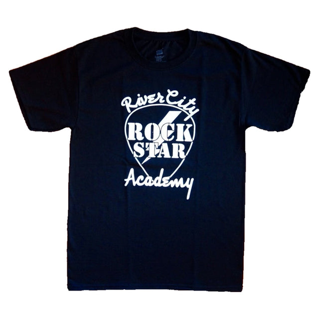 RiverCity Rock Star Academy Men's White Tee Apparel RiverCity Music Store - RiverCity Rockstar Academy Music Store, Salem Keizer Oregon