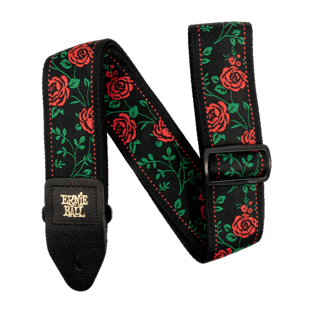 Ernie Ball Spanish Rose Jacquard Strap Straps Ernie Ball - RiverCity Rockstar Academy Music Store, Salem Keizer Oregon