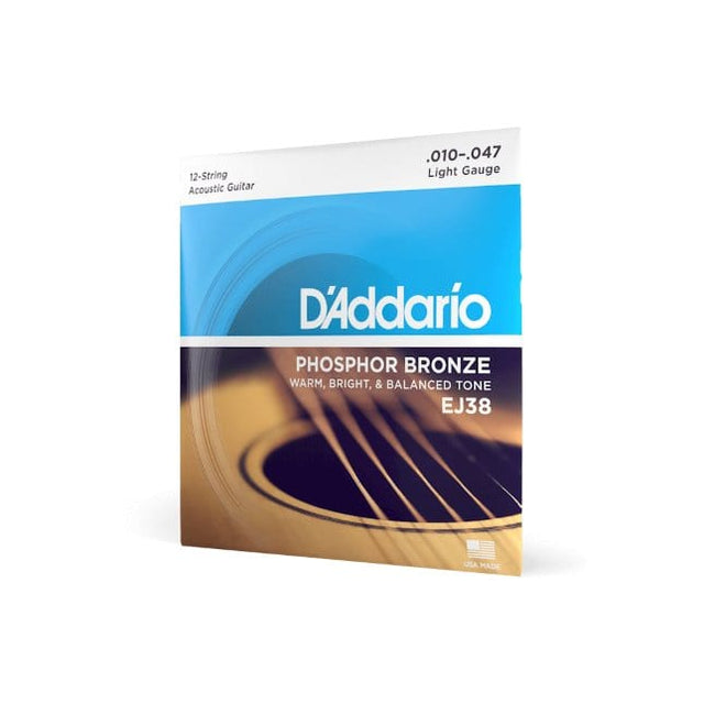 D'Addario Phosphor Bronze 12-String Acoustic Strings Acoustic Guitar Strings D'Addario - RiverCity Rockstar Academy Music Store, Salem Keizer Oregon
