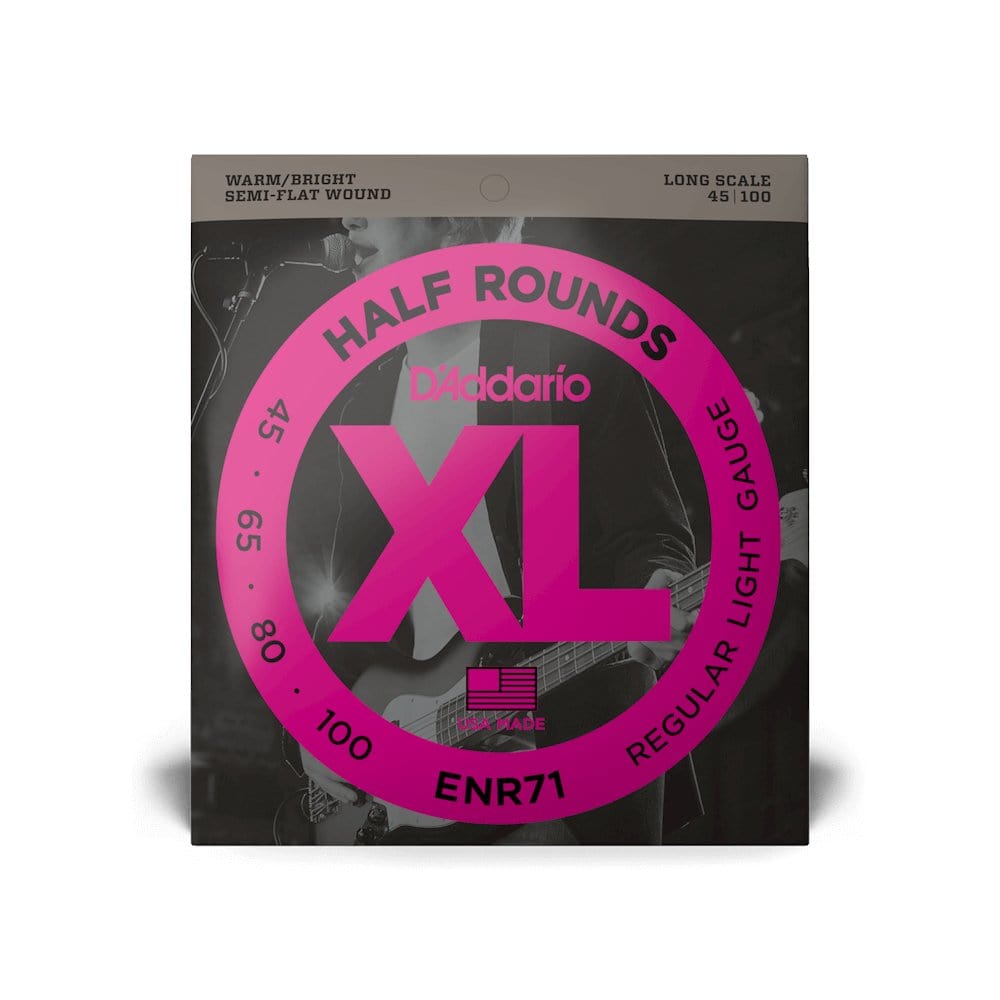 D'Addario ENR71 (45-100) Half Rounds Bass Strings Bass Strings D'Addario - RiverCity Rockstar Academy Music Store, Salem Keizer Oregon