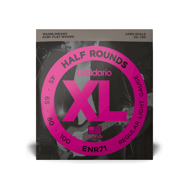 D'Addario ENR71 (45-100) Half Rounds Bass Strings Bass Strings D'Addario - RiverCity Rockstar Academy Music Store, Salem Keizer Oregon
