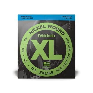 D'addario Nickel Wound Bass Strings, EXL165 Bass Strings D'Addario - RiverCity Rockstar Academy Music Store, Salem Keizer Oregon