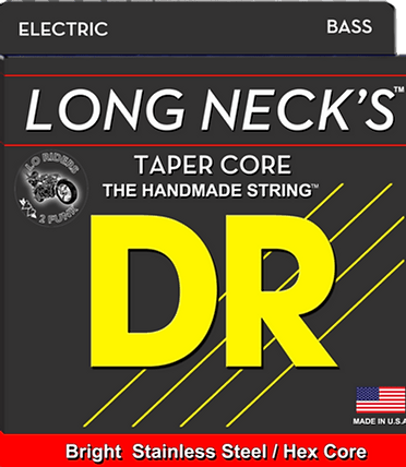 DR Long Necks 6-String Stainless Steel Bass Bass Strings DR Strings - RiverCity Rockstar Academy Music Store, Salem Keizer Oregon