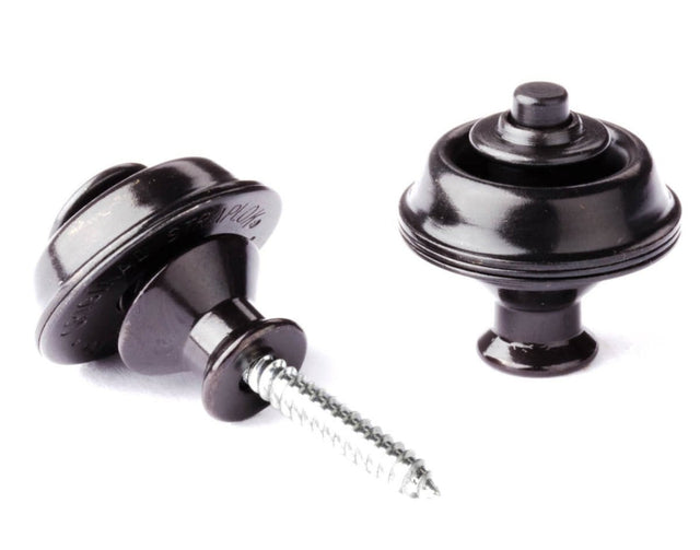 Dunlop Dual Design Straplock Black Guitar/Bass Accessories Dunlop - RiverCity Rockstar Academy Music Store, Salem Keizer Oregon