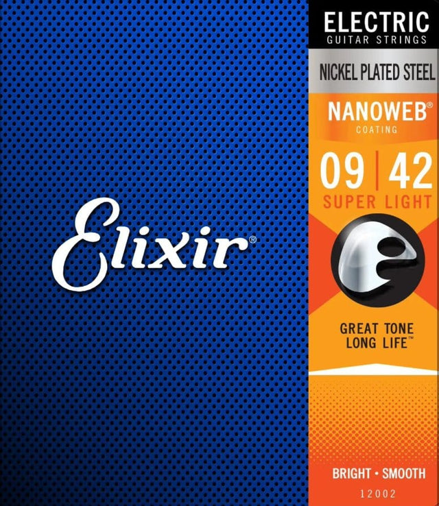 Elixir Nanoweb (09-42) Electric Guitar Strings Electric Guitar Strings Elixir - RiverCity Rockstar Academy Music Store, Salem Keizer Oregon
