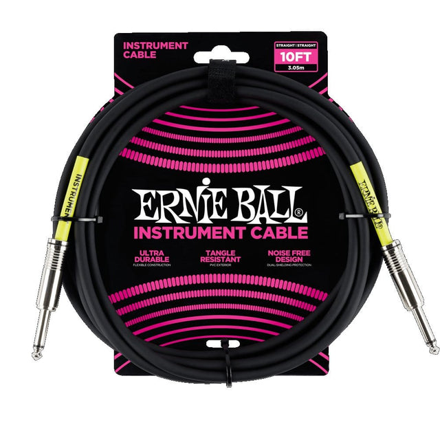 Ernie Ball 10' Instrument Cable Straight Cables Ernie Ball - RiverCity Rockstar Academy Music Store, Salem Keizer Oregon