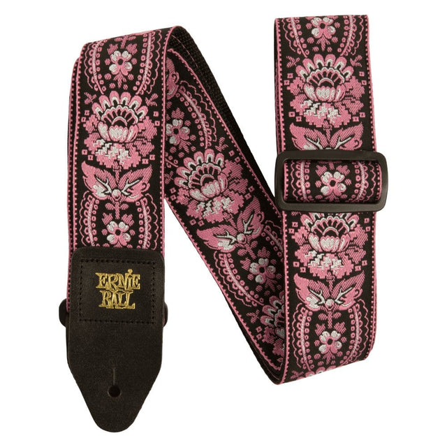 Ernie Ball Pink Orleans Jacquard Guitar Strap Straps Ernie Ball - RiverCity Rockstar Academy Music Store, Salem Keizer Oregon
