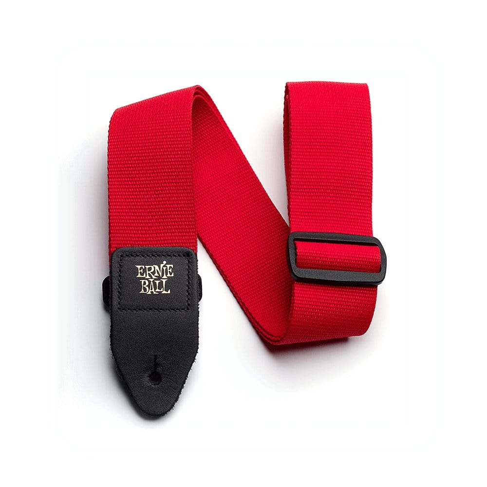 Ernie Ball Polypro Strap Red Straps Ernie Ball - RiverCity Rockstar Academy Music Store, Salem Keizer Oregon