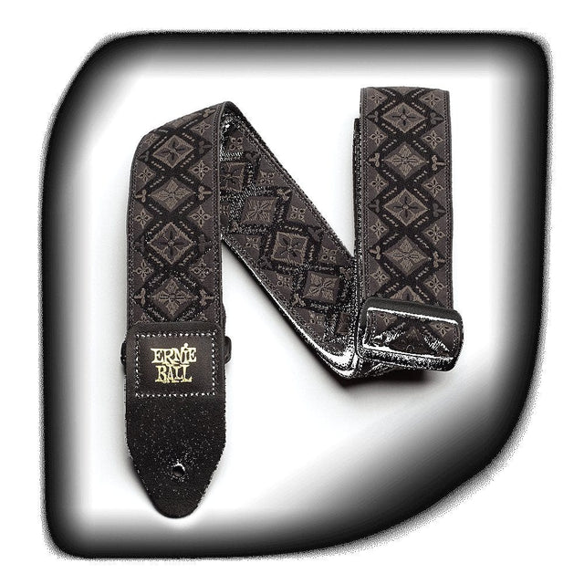 Ernie Ball Regal Black Jacquard Strap Straps Ernie Ball - RiverCity Rockstar Academy Music Store, Salem Keizer Oregon