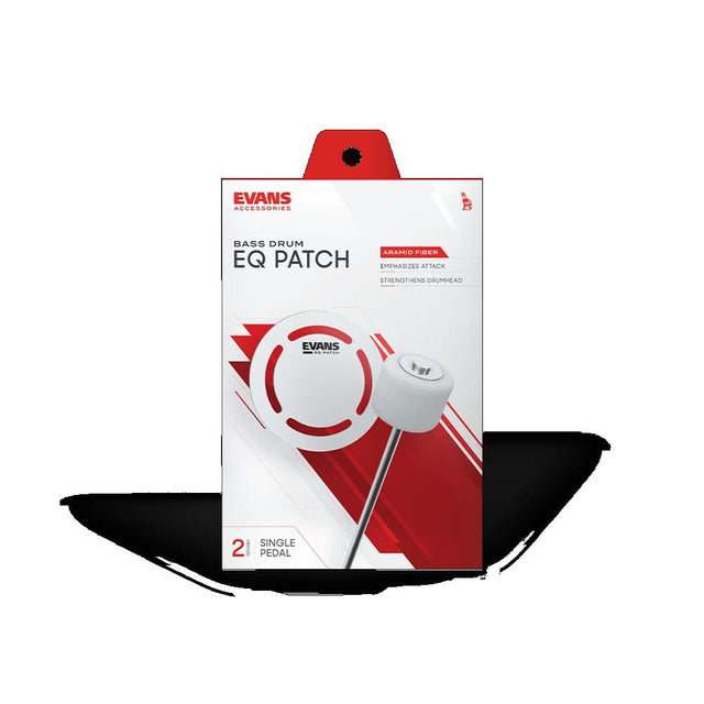 Evans AF Bass Drum Single EQ Patch (White) Impact Pads D'Addario - RiverCity Rockstar Academy Music Store, Salem Keizer Oregon