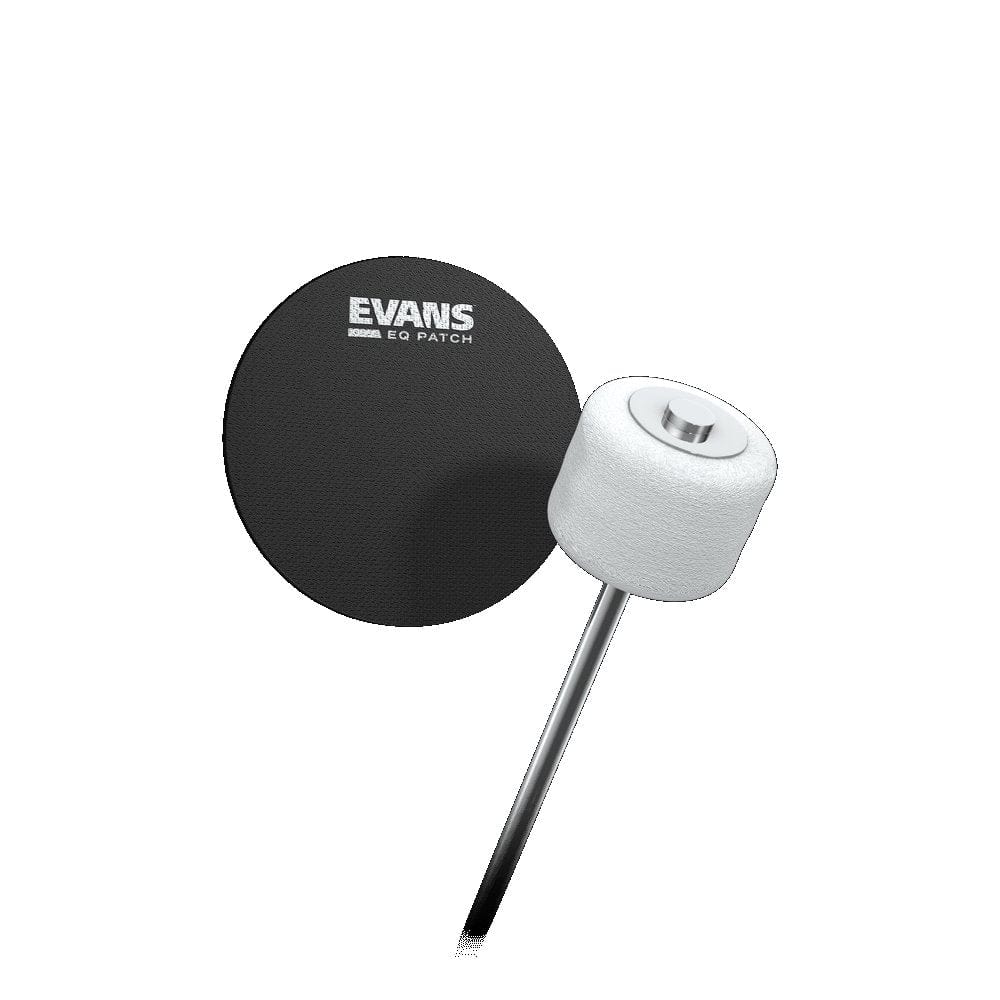 Evans Black Bass Drum Patch EQ Impact Pads D'Addario - RiverCity Rockstar Academy Music Store, Salem Keizer Oregon