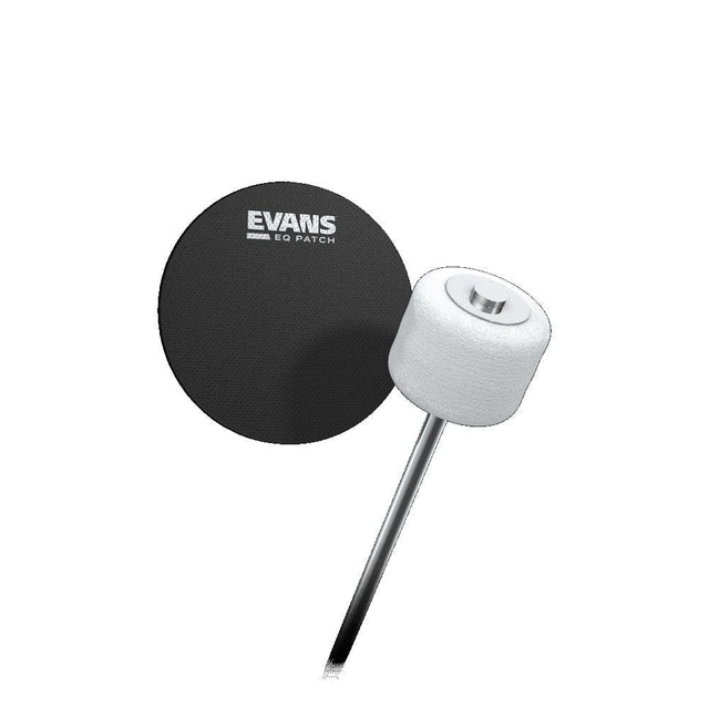 Evans Black Bass Drum Patch EQ Impact Pads D'Addario - RiverCity Rockstar Academy Music Store, Salem Keizer Oregon