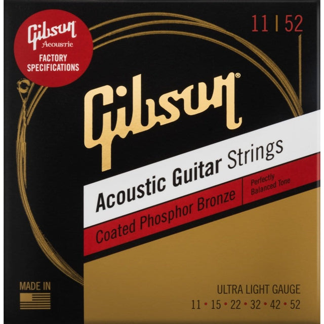 Gibson Coated Phosphor Bronze Guitar Strings Acoustic Guitar Strings Gibson - RiverCity Rockstar Academy Music Store, Salem Keizer Oregon