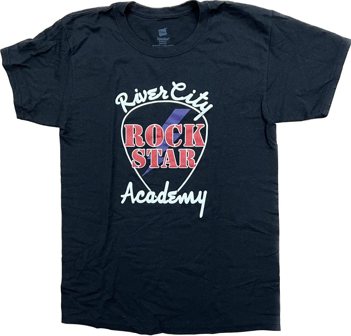 RiverCity Men's Red & Purple Logo Tee Apparel RiverCity Music Store - RiverCity Rockstar Academy Music Store, Salem Keizer Oregon