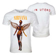 Nirvana In Utero White Tee Shirt 100% Cotton Men's Standard-fit Apparel Rockline - RiverCity Rockstar Academy Music Store, Salem Keizer Oregon